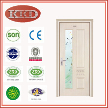 Steel Wood Door JKD-2078 with Glass for Residential Bedroom Use